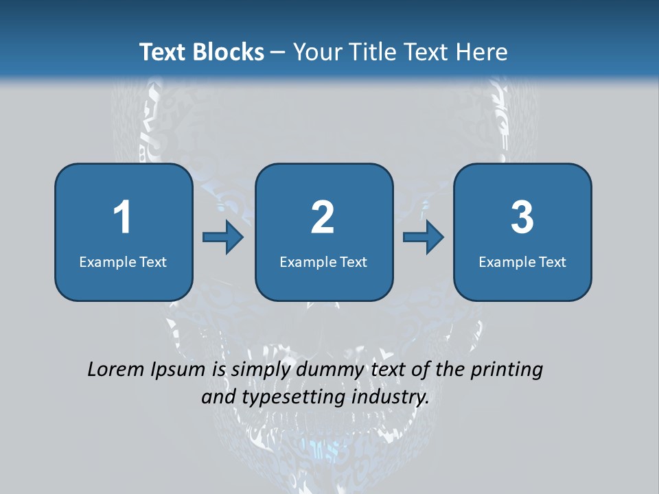 Blue Arrival Creature PowerPoint Template
