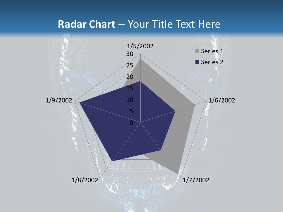 Blue Arrival Creature PowerPoint Template