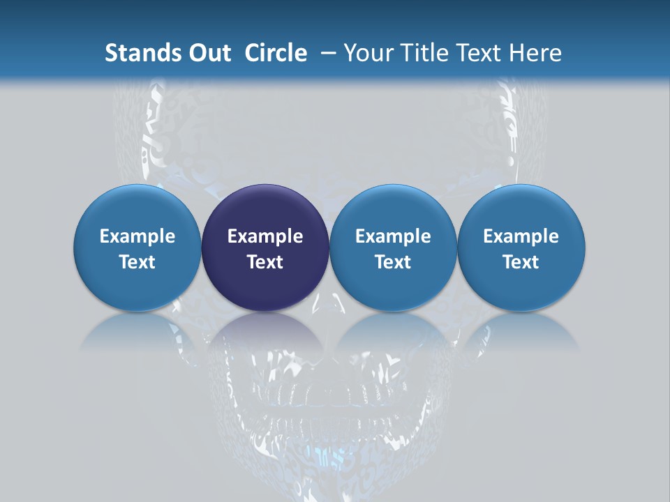 Blue Arrival Creature PowerPoint Template