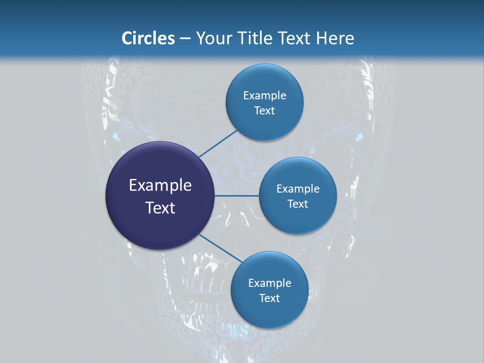 Blue Arrival Creature PowerPoint Template