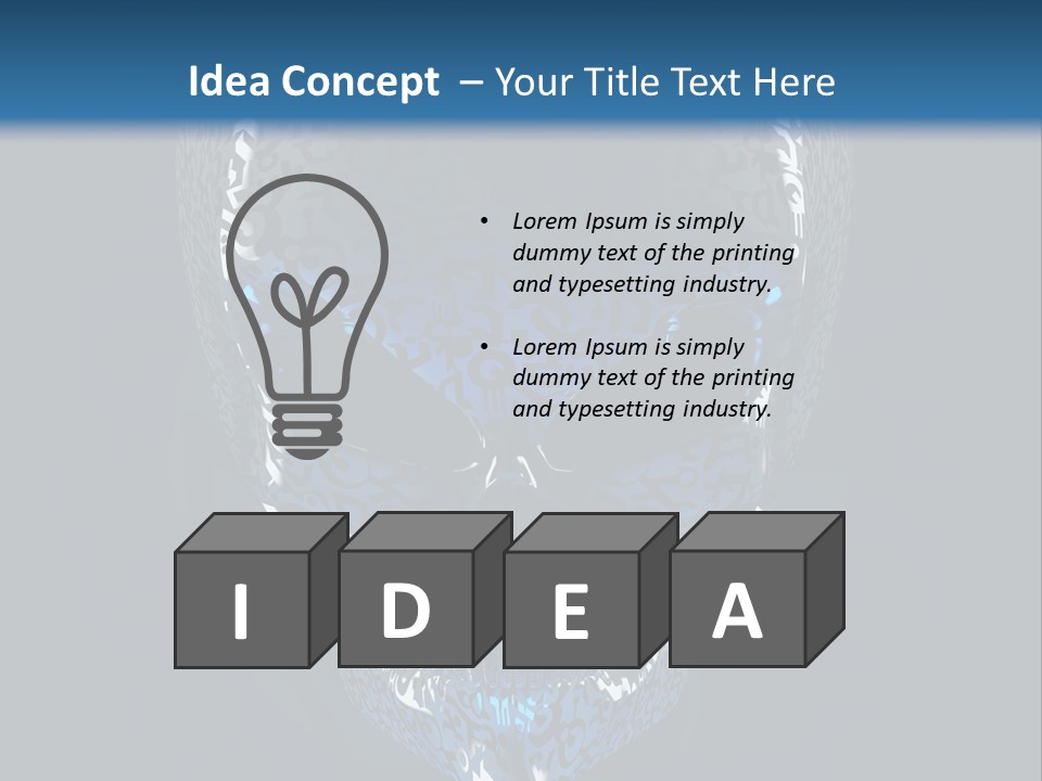 Blue Arrival Creature PowerPoint Template