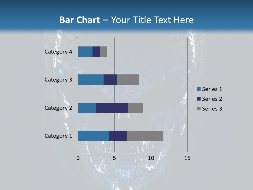 Blue Arrival Creature PowerPoint Template