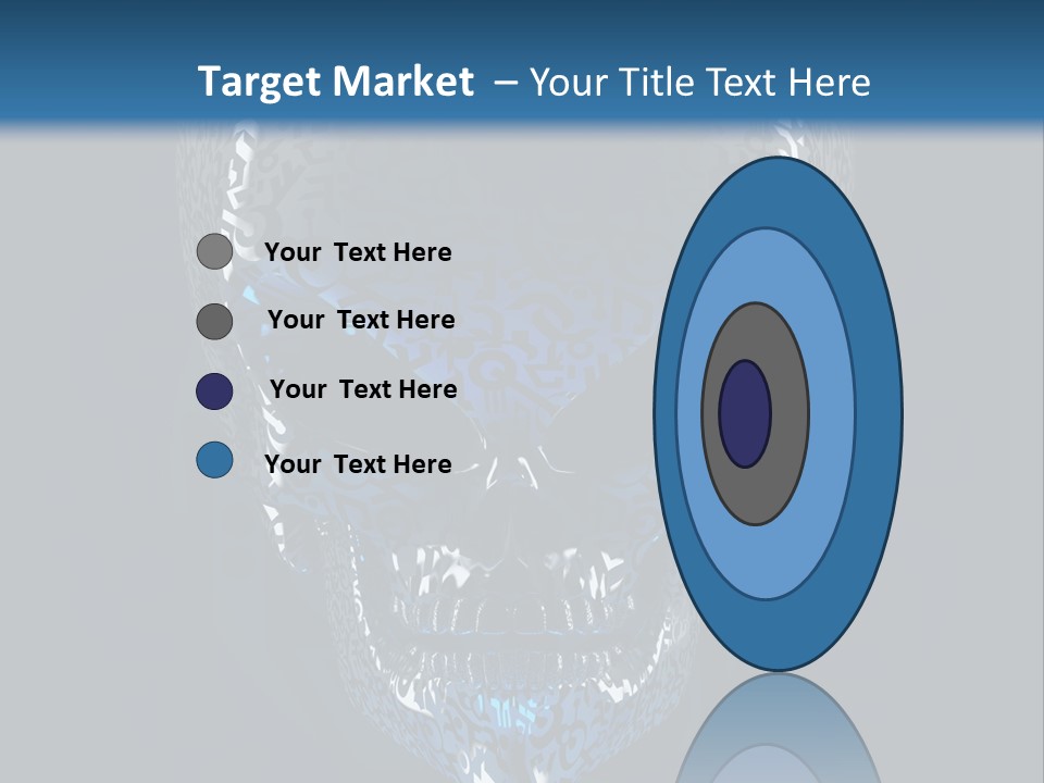 Blue Arrival Creature PowerPoint Template