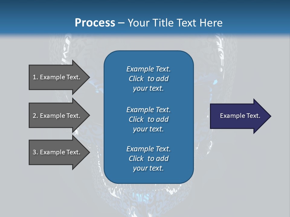 Blue Arrival Creature PowerPoint Template