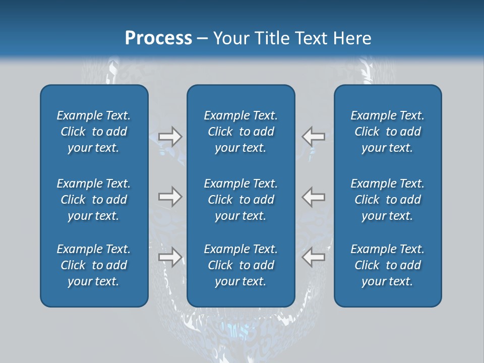 Blue Arrival Creature PowerPoint Template