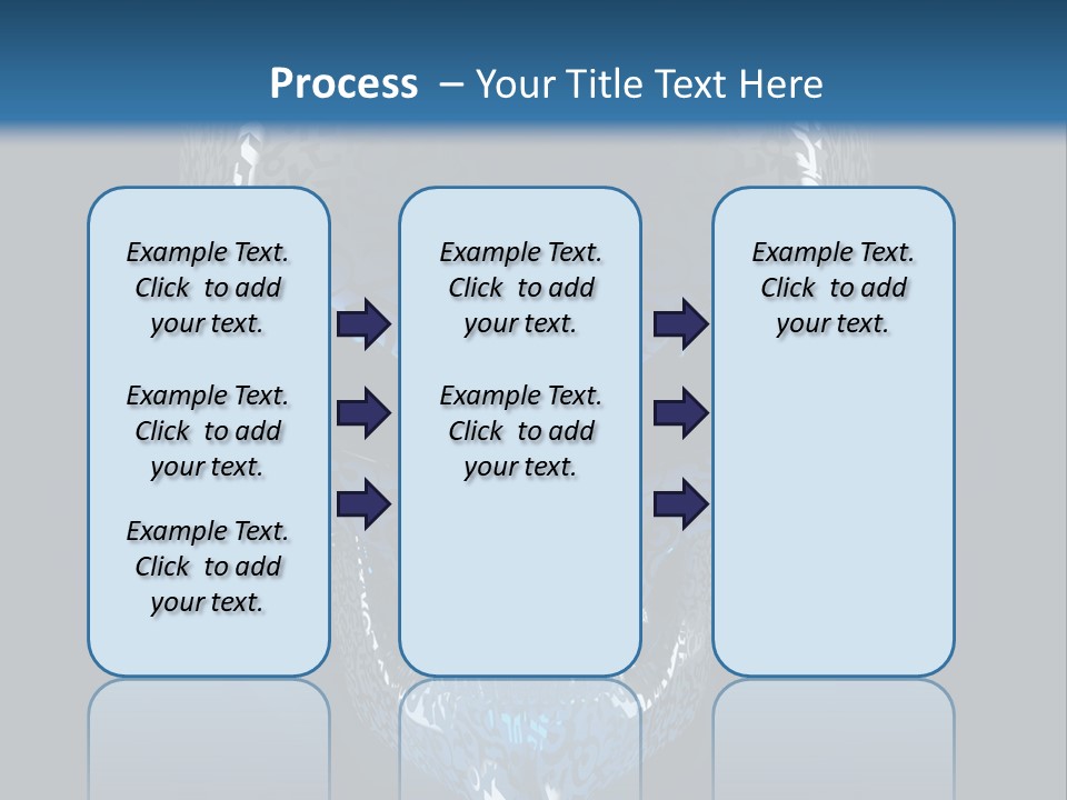 Blue Arrival Creature PowerPoint Template