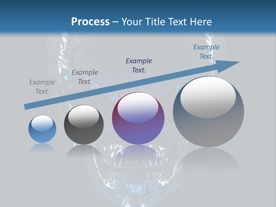 Blue Arrival Creature PowerPoint Template