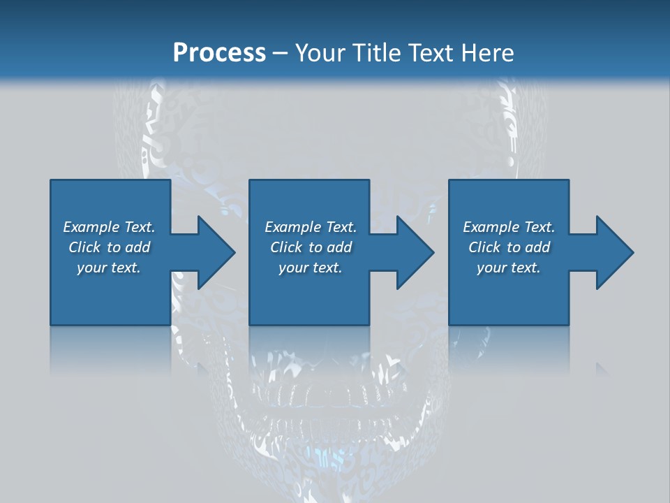 Blue Arrival Creature PowerPoint Template