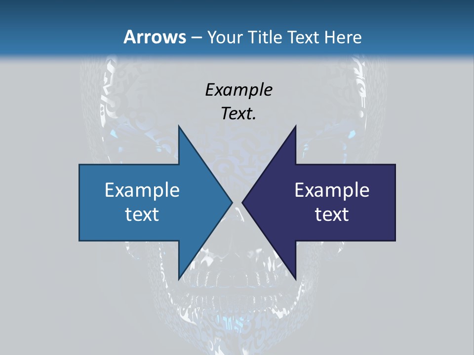 Blue Arrival Creature PowerPoint Template