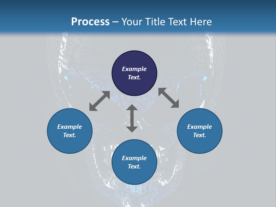 Blue Arrival Creature PowerPoint Template