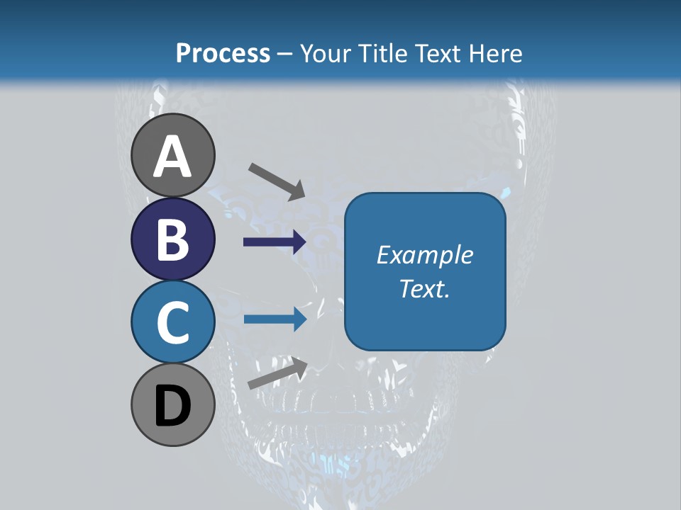 Blue Arrival Creature PowerPoint Template