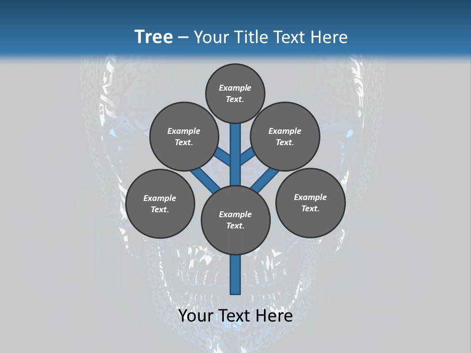 Blue Arrival Creature PowerPoint Template