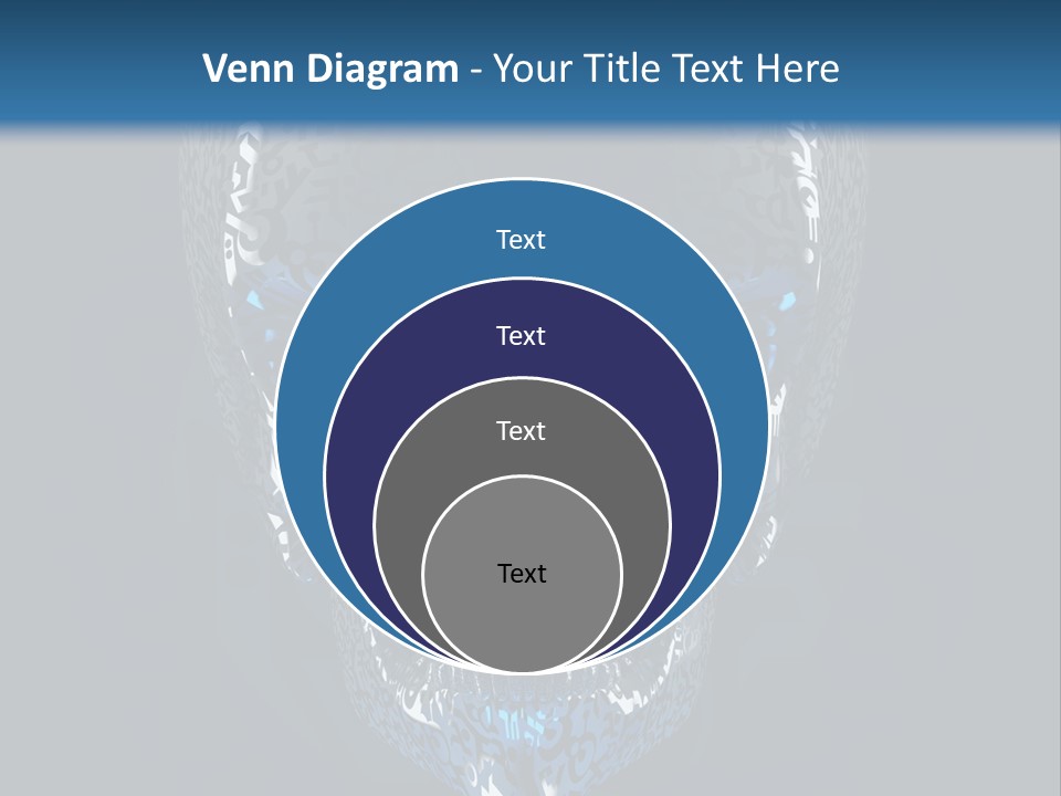 Blue Arrival Creature PowerPoint Template