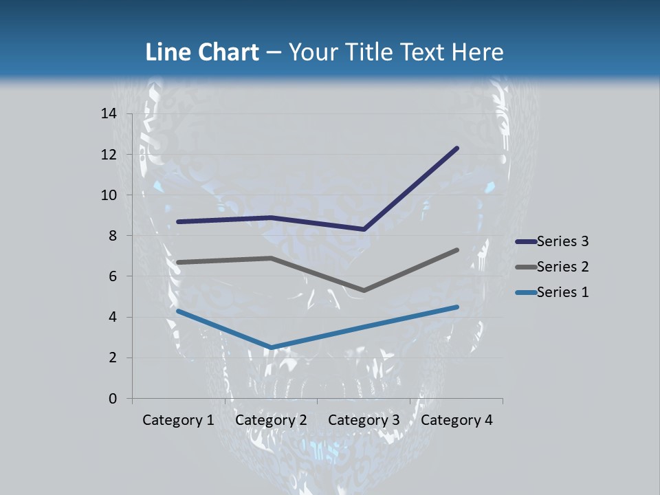 Blue Arrival Creature PowerPoint Template