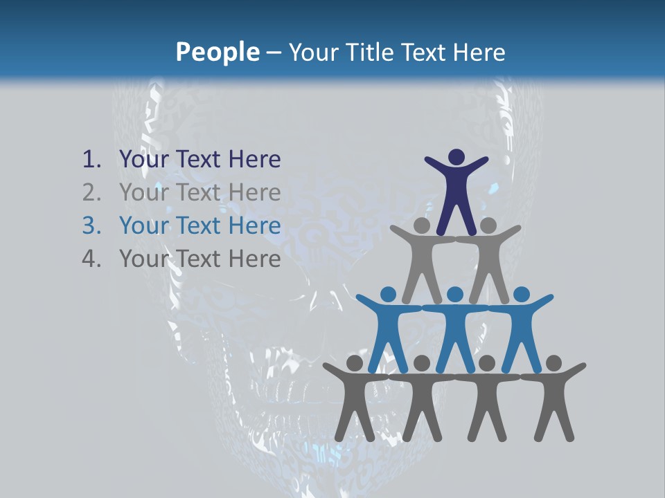 Blue Arrival Creature PowerPoint Template