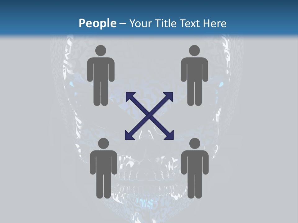 Blue Arrival Creature PowerPoint Template