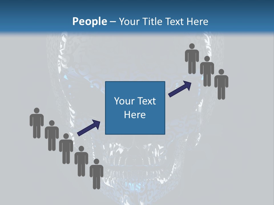 Blue Arrival Creature PowerPoint Template