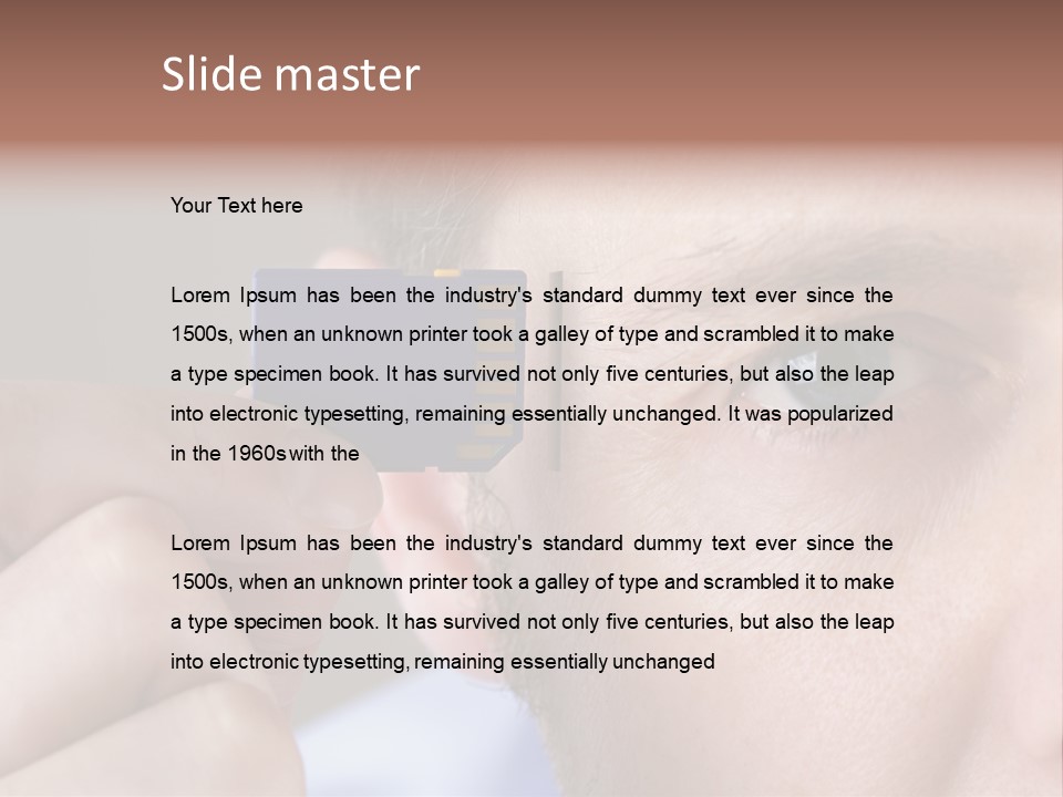 Changing Memory Chip Digital PowerPoint Template