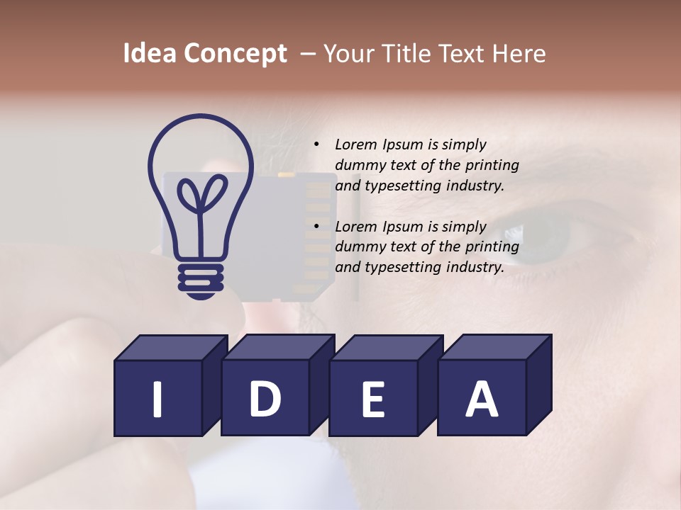 Changing Memory Chip Digital PowerPoint Template