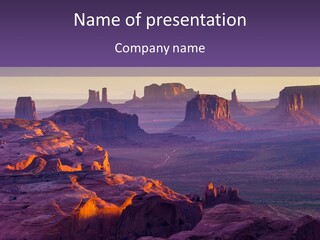 Rocks National Parks Red PowerPoint Template