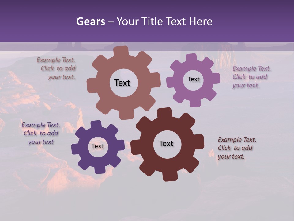 Rocks National Parks Red PowerPoint Template