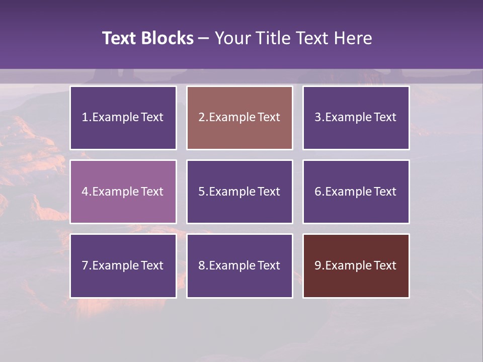 Rocks National Parks Red PowerPoint Template