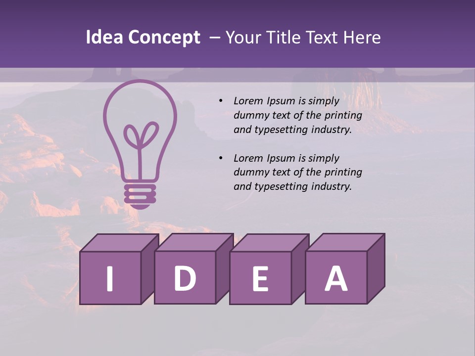 Rocks National Parks Red PowerPoint Template