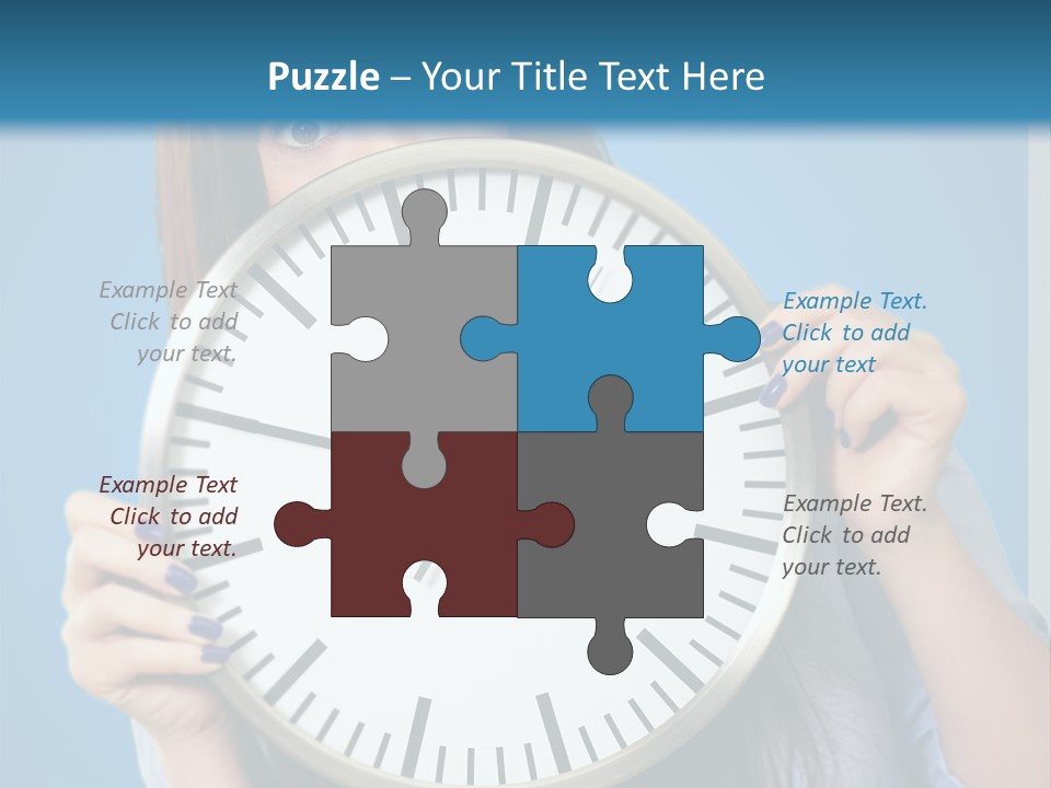Circle Minute Hand PowerPoint Template