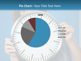 Circle Minute Hand PowerPoint Template