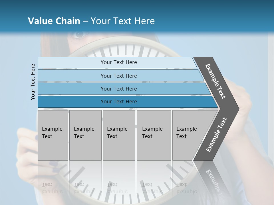 Circle Minute Hand PowerPoint Template