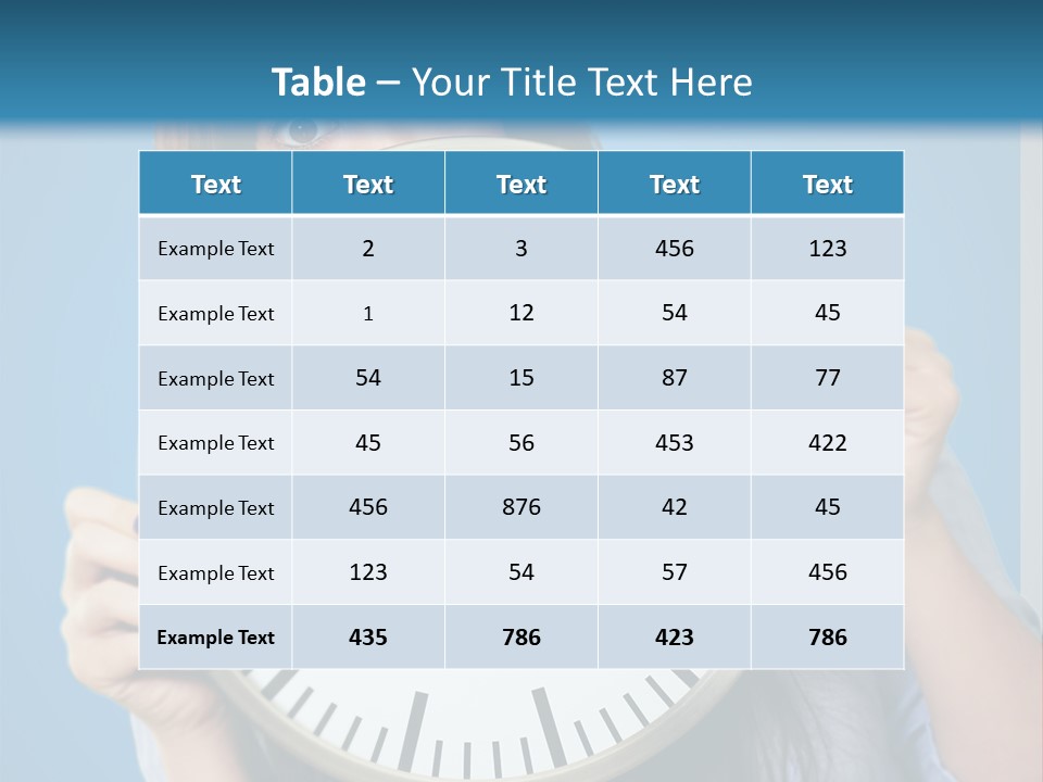 Circle Minute Hand PowerPoint Template