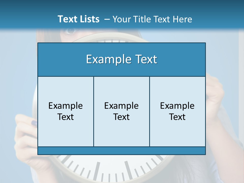 Circle Minute Hand PowerPoint Template
