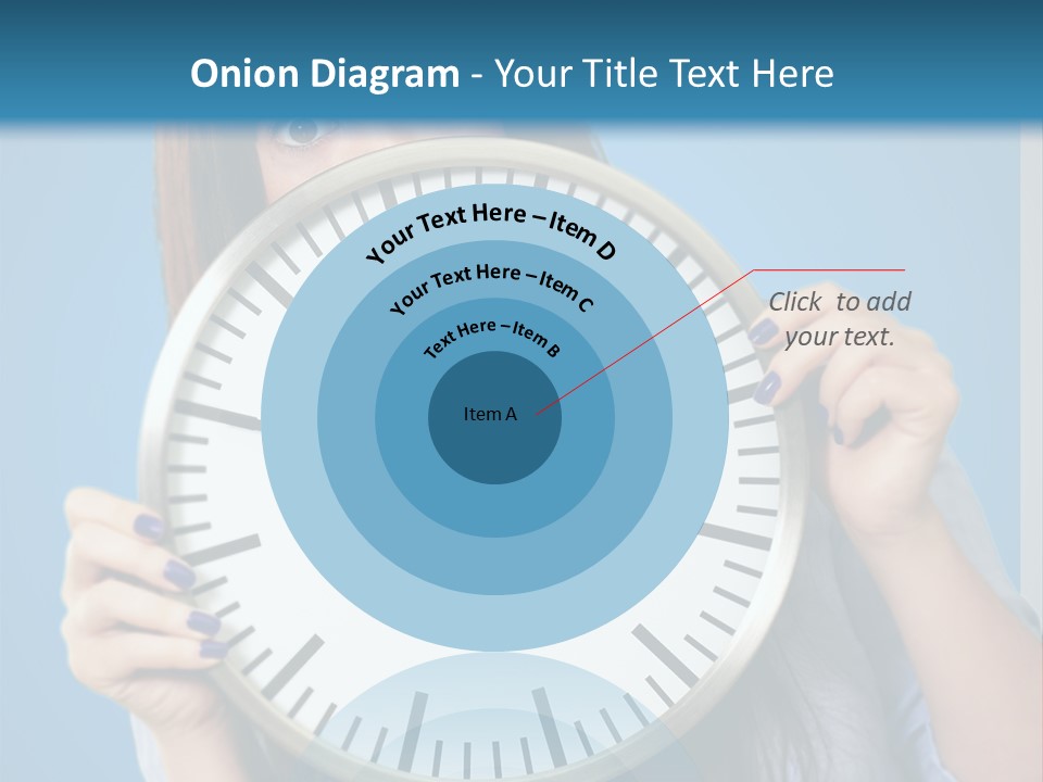 Circle Minute Hand PowerPoint Template