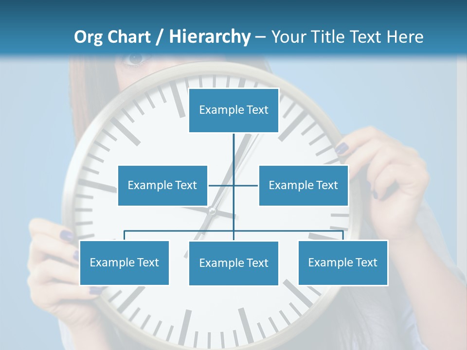 Circle Minute Hand PowerPoint Template