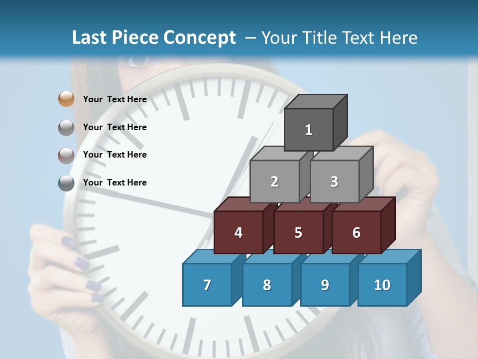 Circle Minute Hand PowerPoint Template