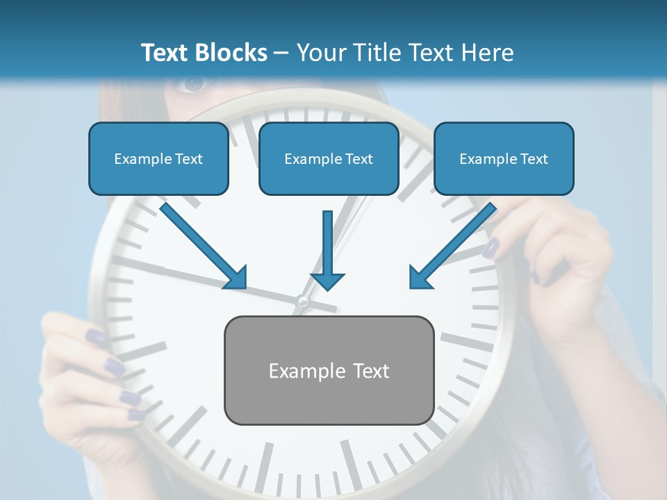 Circle Minute Hand PowerPoint Template
