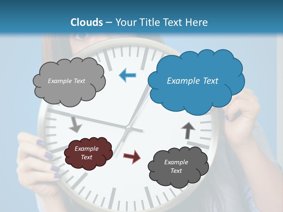 Circle Minute Hand PowerPoint Template