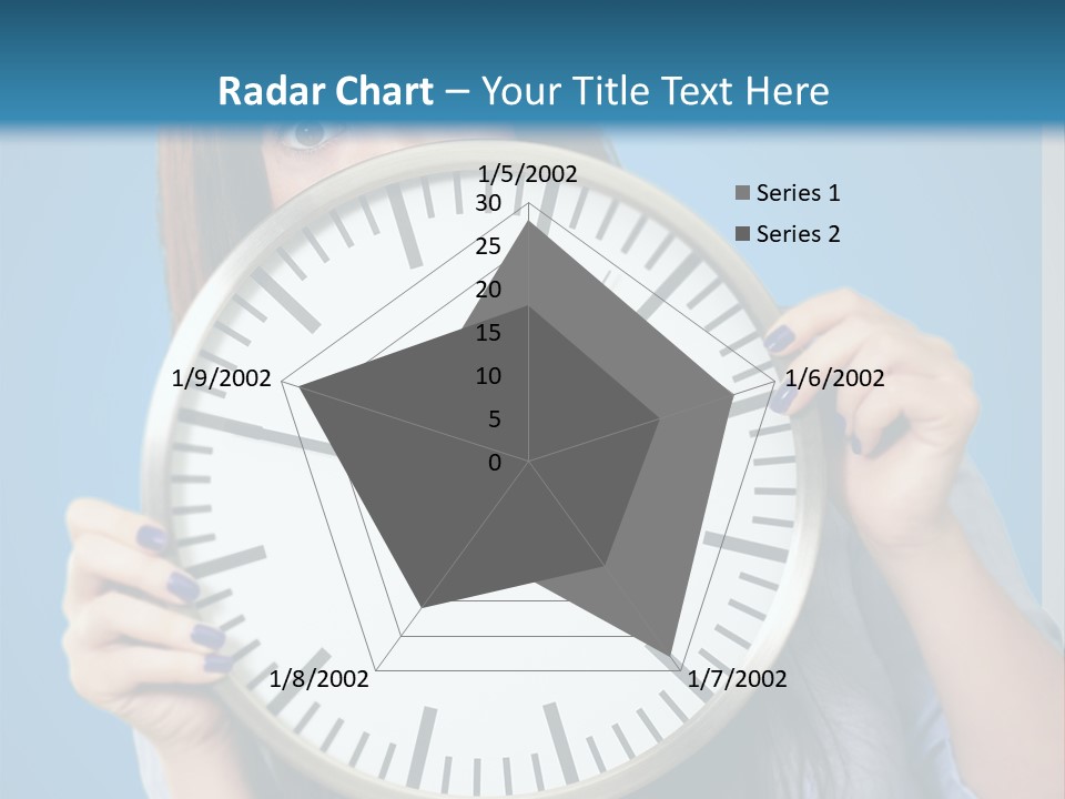 Circle Minute Hand PowerPoint Template