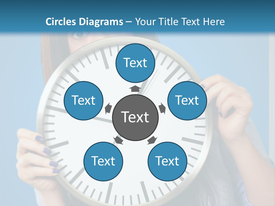 Circle Minute Hand PowerPoint Template