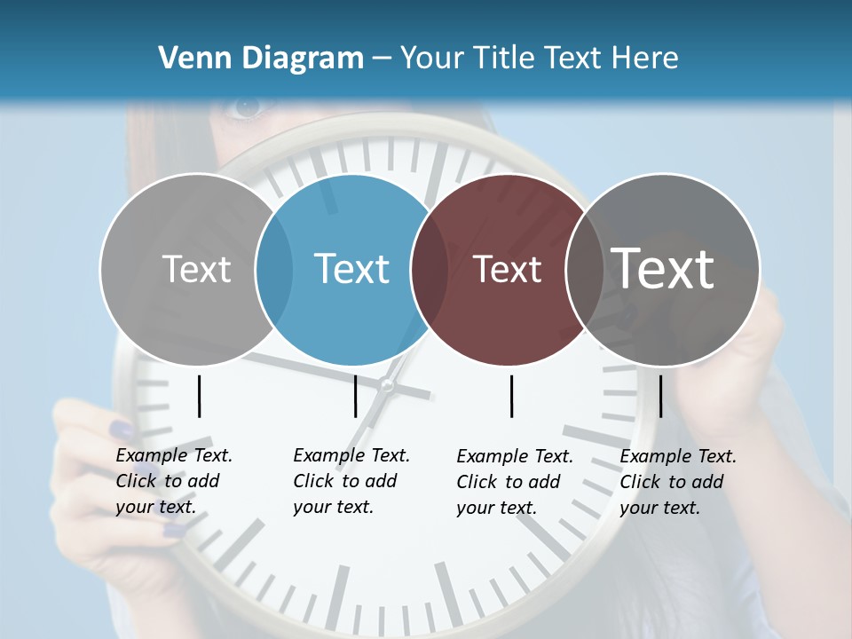Circle Minute Hand PowerPoint Template