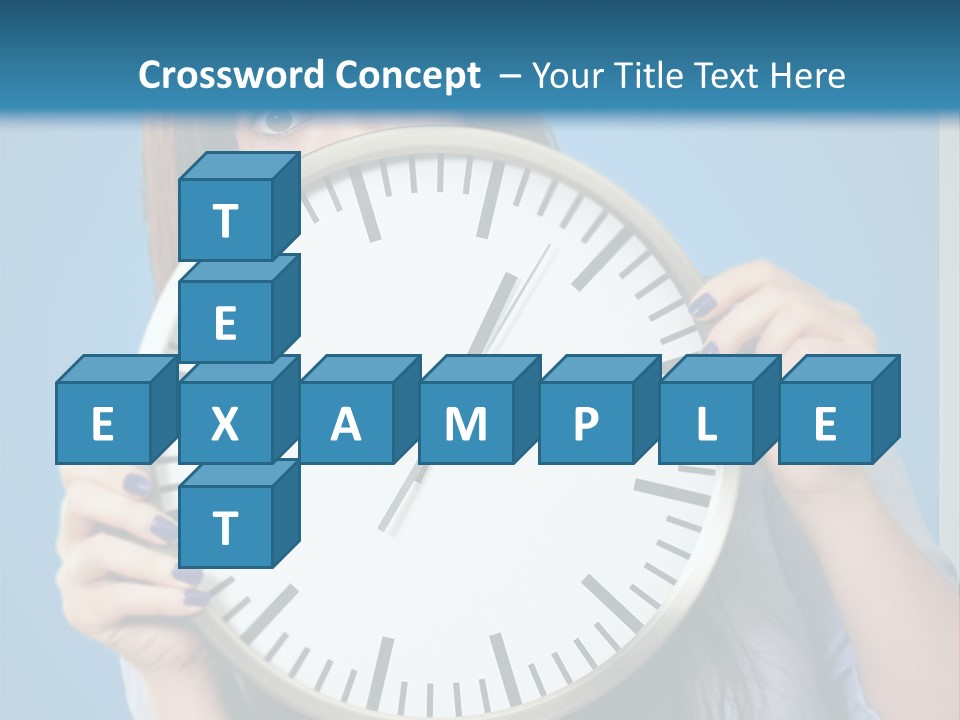 Circle Minute Hand PowerPoint Template