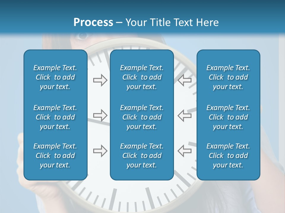 Circle Minute Hand PowerPoint Template