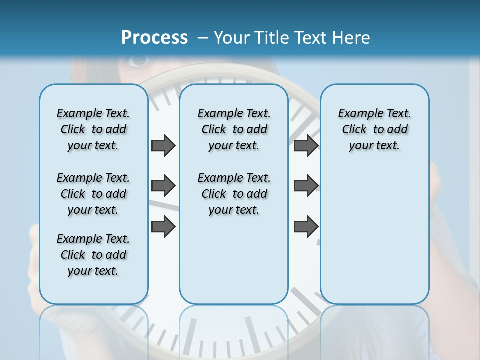 Circle Minute Hand PowerPoint Template
