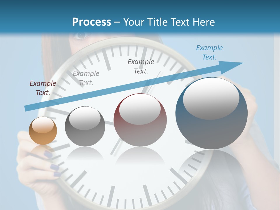 Circle Minute Hand PowerPoint Template