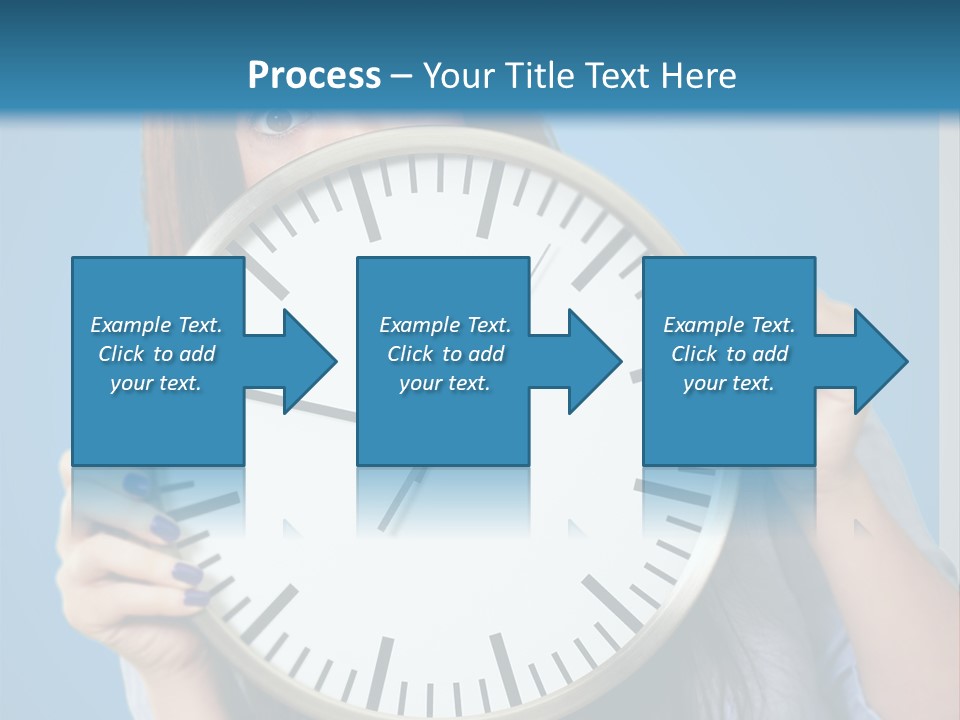Circle Minute Hand PowerPoint Template