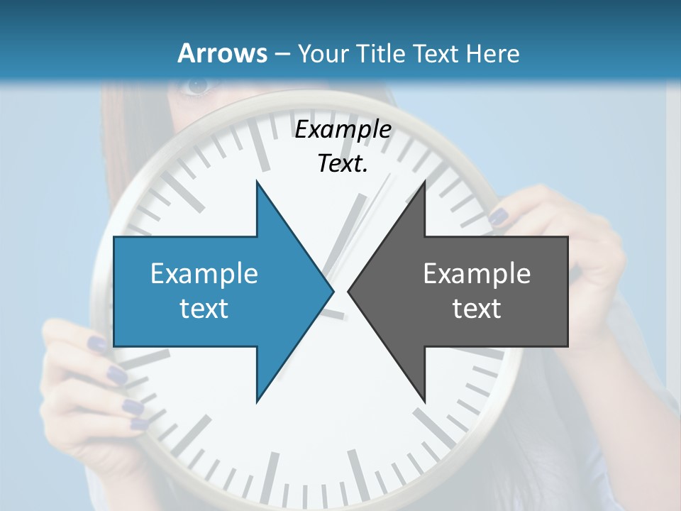 Circle Minute Hand PowerPoint Template