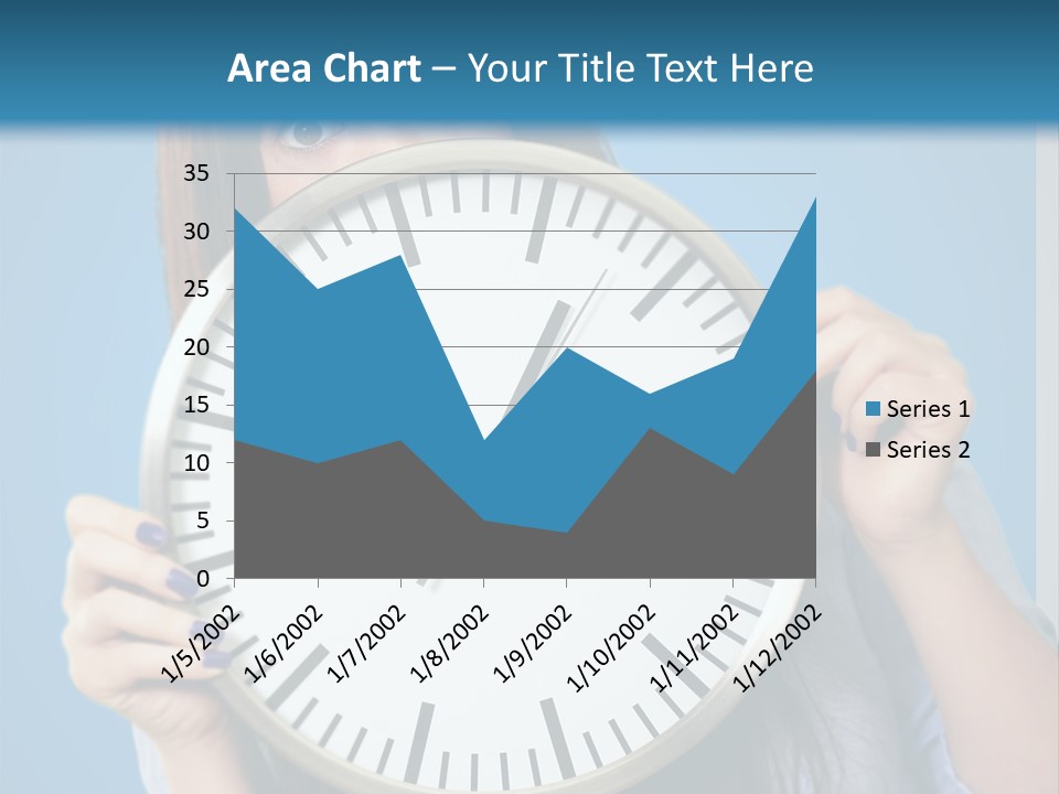 Circle Minute Hand PowerPoint Template