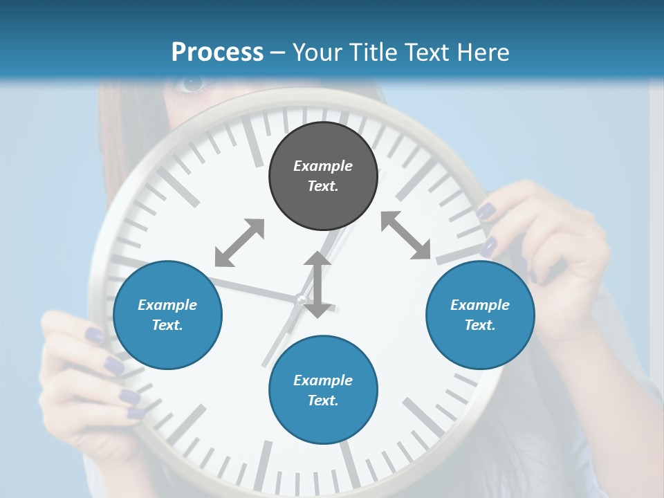 Circle Minute Hand PowerPoint Template
