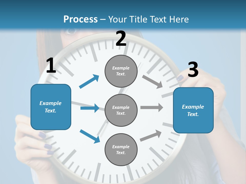 Circle Minute Hand PowerPoint Template