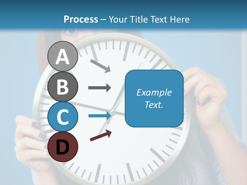 Circle Minute Hand PowerPoint Template